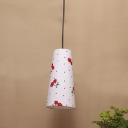 Devansh White & Red Printed Ceiling Lamp image 4