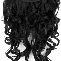 CLIP-IN 18'' Step Curls Jet Black Extensions Hair Extension-18
