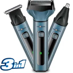 Pick Ur Needs 3 In1 Professional Cordless Rechargeable Shaver Beard Hair TrimmerShaver For Men-picture-9