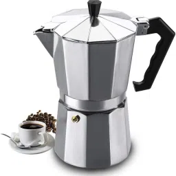 Silver Coffee Maker 3 Cups Coffee Maker-image-12