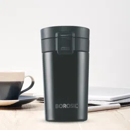 Coffeemate Vacuum Insulated Travel Coffee Mug with Lid, 8 hrs Hot n 14 hrs Cold 380 ml Flask-41