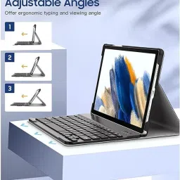 Proelite Keyboard case Cover for Samsung Galaxy Tab A8 10.5" (SM-X200/ SM-X205/ SM-X207) Bluetooth Standard Tablet Keyboard Compatible with Desktop, Laptop, Mac image 5