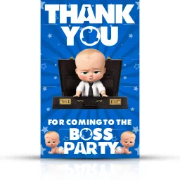 Boss Baby Thank You for Coming Gift Tags for Birthday,Thanksgiving Favor Invitation Card-22