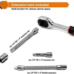 nnbb Multi Purpose Tool Case Hand Tool Kit (46 Tools) Ratchet Screwdriver Set image 4