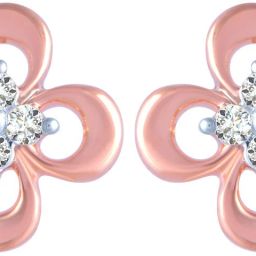 PC Chandra Jewellers Rose Gold 18kt Stud Earring-image-60