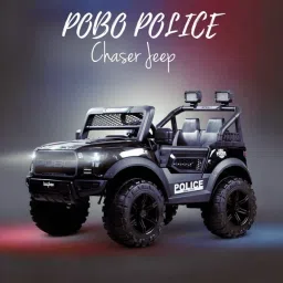 POBO BLACK 4 Motors 4x4 (1-8Yrs), Remote control, USB player. Jeep Battery Operated Ride On-image-55