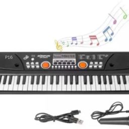 49 Key Piano Keyboard Toy for Kids P42 dc Power Option+Recording Microphone Multi Colour Keys with USB Charging P42 Analog Portable Keyboard-4