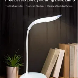 Powerful Rechargeable Emergency Table Lamp (White)_227 Study Lamp-11