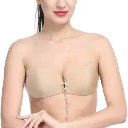Invisible Silicone Gel Self Adhesive Backless Reusable Stick on PushUp Bra M461 Nursing Breast Pad-image-62