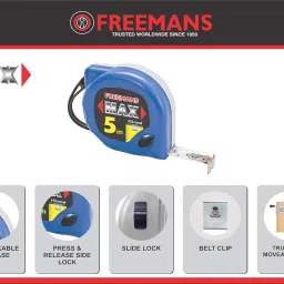 freemans FREEMAN MAX 5 METER MEASUREMENT TAPE Measurement Tape image 2