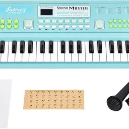 juarez Junior 61-Key Keyboard Piano with LED Mic, USB, Learning, Record & Dual Speakers JJRK-650 Analog Digital Piano-picture-21