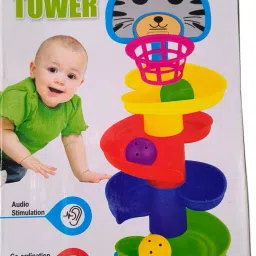 Ball Drop and Roll Swirling Tower for Toddler-13