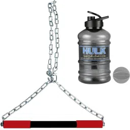 Amazing Quality Combo of Chin Up Bar with Hulk Gallon Bottle Fitness Accessory Kit Kit-14