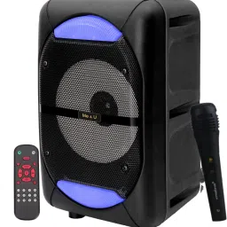 ME&U stone pro6.5 with 8 hours play time Bluetooth RGB LIGHT FM USB AUX wired mic 50 W Bluetooth Home Audio Speaker-30