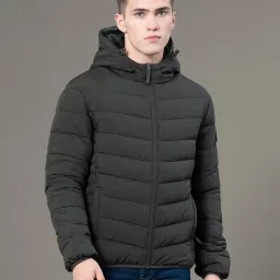 Men Solid Padded Jacket-image-52
