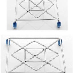 Stainless Steel Heat Resistant Hot Pot Stand, Heating Pads for Dinning Table steel Trivet-45