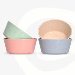 eha Biocomposite Serving Bowl | Small Curry Bowl Set for Kitchen | 175 ml | Made with Bamboo Fiber & Rice Husk-picture-0