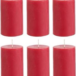 Red Pillar Candle 2x2 Inch scented, Smokeless, Pillar Candle Candle-image-73