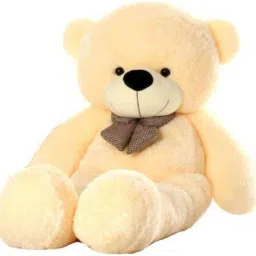 4 Feet Soft Teddy Bear Cream Colour Big Hugable TEDDY TOYS-121 CM (Cream).- 121 cm-28