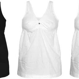 Women Black, White Chemise-image-24