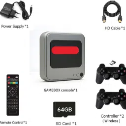 NOWAIT 64 GB Android TV Console set box and G7 Video Game or all free chanel 64 GB with Super Mario, Crash, GTA, Zelda, Sonic, Donkey Kong, Street Fighter-picture-37