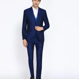 Men 3 Piece Set Self Design Suit-image-51