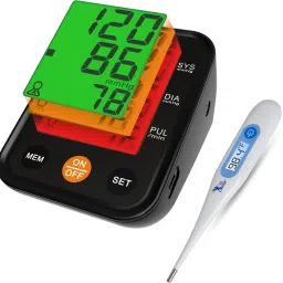 AccuSure Digital Thermometer for Adults & Child Comes with AS02 3 Color Smart Display Technology Bp Monitor-11