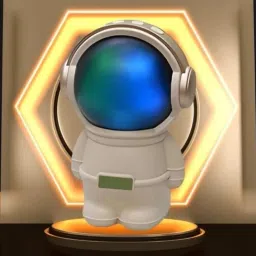 G2L Astronaut Portable Premium High Base Sound with Multicolor LED Lights 5 W Bluetooth Party Speaker image 2