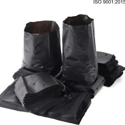 Plastic UV Protected Poly Grow Nursery Plant Bags , Plant Container , Grow Bags for Home Garden (Black , 12 X 12 inch) Pack of 30 QTY BAG Grow Bag-28