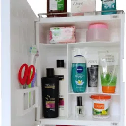 urban choice Multi-Storage Organizer With Bathroom Mirror image 2