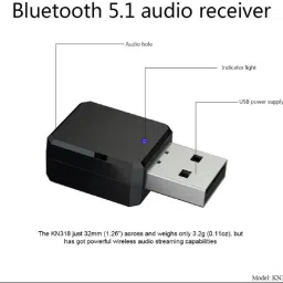 rpmsd v5.0 Car Bluetooth Device with Audio Receiver, 3.5mm Connector, Adapter Dongle image 2