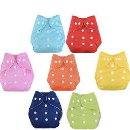 BABY REUSABLE DIAPERS PACK OF 7 DIAPERS WITHOUT INSERTS.-14