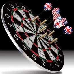 Dartboard with 6 Needles Darts|Indoor & Outdoor Game| 17 cm Dart Board-14