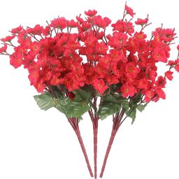 Well Art Gallery Artificial Flower blossom for Home Decoration Pink Peach Blossom Artificial Flower-image-47
