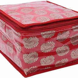 Jewellery Organizer Box with 10 Transparent Pouch Jewellery Organizer Box Vanity Box-17