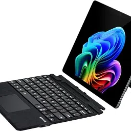 Proelite Keyboard for Surface Pro 8/9/10/11/X with Pencil Holder & 7-Colors Backlit Bluetooth Standard Tablet Keyboard Compatible with Desktop, Laptop, Mac-image-35