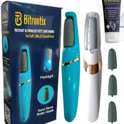 INSTANT & PAINLESS FEET CARE WAND WITH FEET CREAM, 3 STONE ROLLER FOR CRACK FEET-image-6
