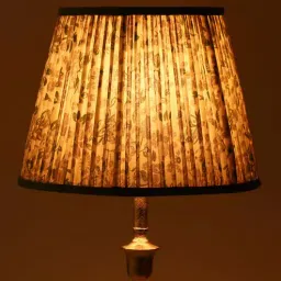 lampenschirm india Calming Floral 30cm Straight Empire Cotton Lampshade (Green)-picture-8