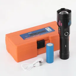 kay-joy M988(ZOOMABLE METAL TORCH)5 Modes Flashlight, Super Bright 150W Light Torch Torch image 2