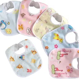 Classy Multicolor Printed Super Soft Cotton Bib set for Kids-image-16