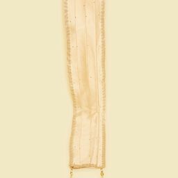 manyavar Art Silk Self Design Beige Men Dupatta-picture-34