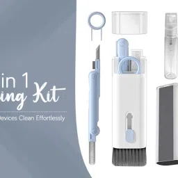 ZWINKO 7 in 1 Keyboard Cleaner Set Tablet and Screen Dust Brush Including Soft Sweep for Computers, Laptops, Mobiles, Gaming-18