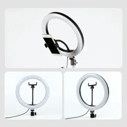Hsn LED Ring Light 10 Inch With Cell Phone Holder Without Tripod Stand Flash 3 lx Camera LED Light image 4