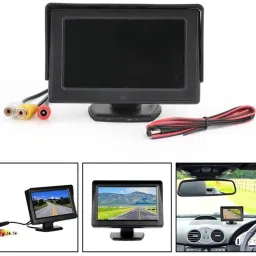 Universal Car Dashboard 4.3Inch TFT Display LCD Monitor Screen-1 Black LCD-image-89