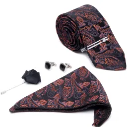 LOUIS STITCH Silk Cufflink & Tie Pin Set-picture-20