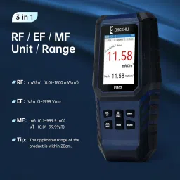 real instruments EMF Meter 3-In-1 Radiation Detector For EF RF MF, 5G Cell Tower, WiFi Signal Radiation Monitor image 2