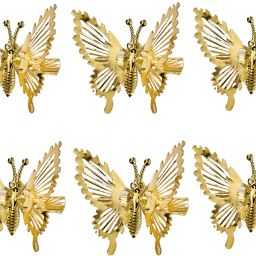 6 Pcs Premium 3D Moving Metal Butterfly Hair Claw Clips for Girls, Kids & Women Hair Claw-image-111