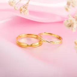 Eternal Radiance Golden Harmony 925 Sterling Silver Cubic Zirconia Gold Plated Ring-image-1