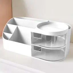 skin care organizer,Makeup Desk Organizer With Drawers,Countertop Organizer Storage Box-image-46