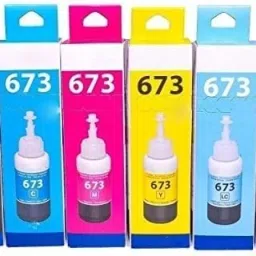 LR COMPLEX T673 / 673 Compatible for L805, L800, L1800, L850, Black + Tri Color Combo Pack Ink Bottle-66